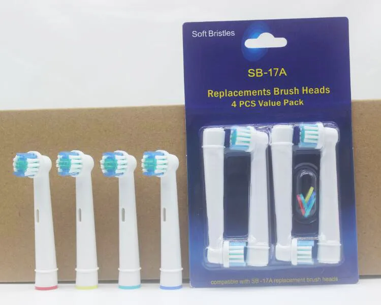 SB-417A EB-50A EB18-P HX6014 SB-17A 4 Cái/gói Cho Răng Miệng B Đầu Bàn Chải Đánh Răng Nhạy Cảm Vệ Sinh Thay Thế Đầu Bàn Chải Cho Răng Miệng B