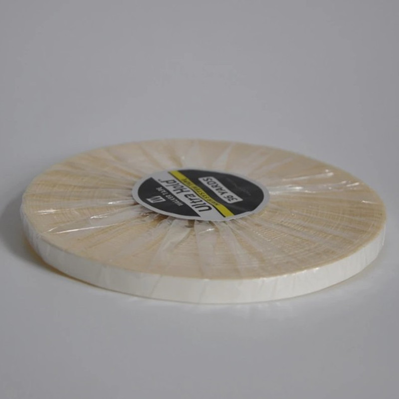 Cinta adhesiva de doble cara para extensión de cabello, tupé, pelucas de encaje, cinta adhesiva para peluca, 3 yardas, 12 yardas, 36 yardas, color blanco