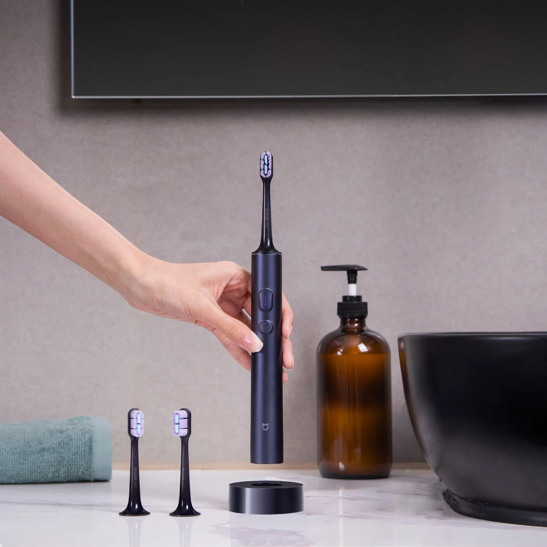 2022 XIAOMI MIJIA T700 Âm Bàn Chải Đánh Răng Điện Làm Trắng Răng Siêu Âm Rung Răng Miệng Bàn Chải Cọ Thông Minh Ứng Dụng Màn Hình Hiển Thị LED