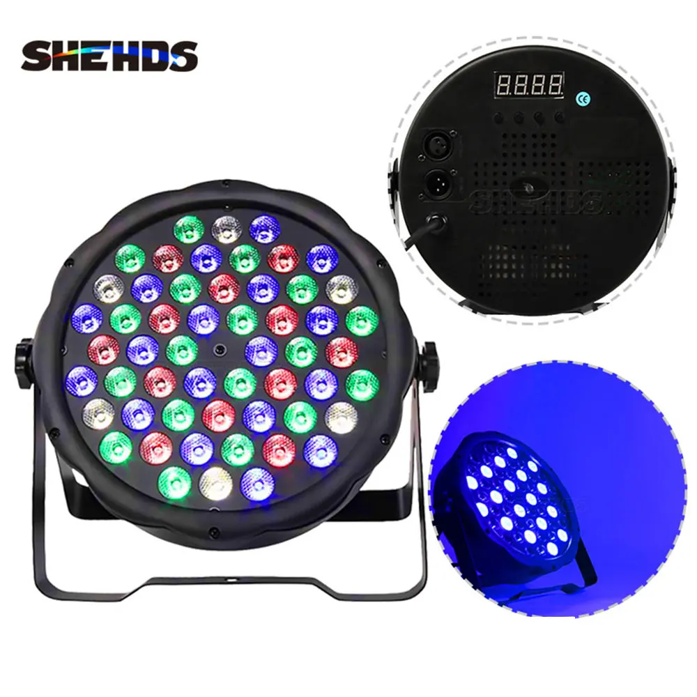 1 peça led 7x18w 7x12w 54x3w 12x3w rgbwa + uv par luz com dmx512 6 em 1 efeito de lavagem de luz de palco dj discoteca mini holofote led 10w