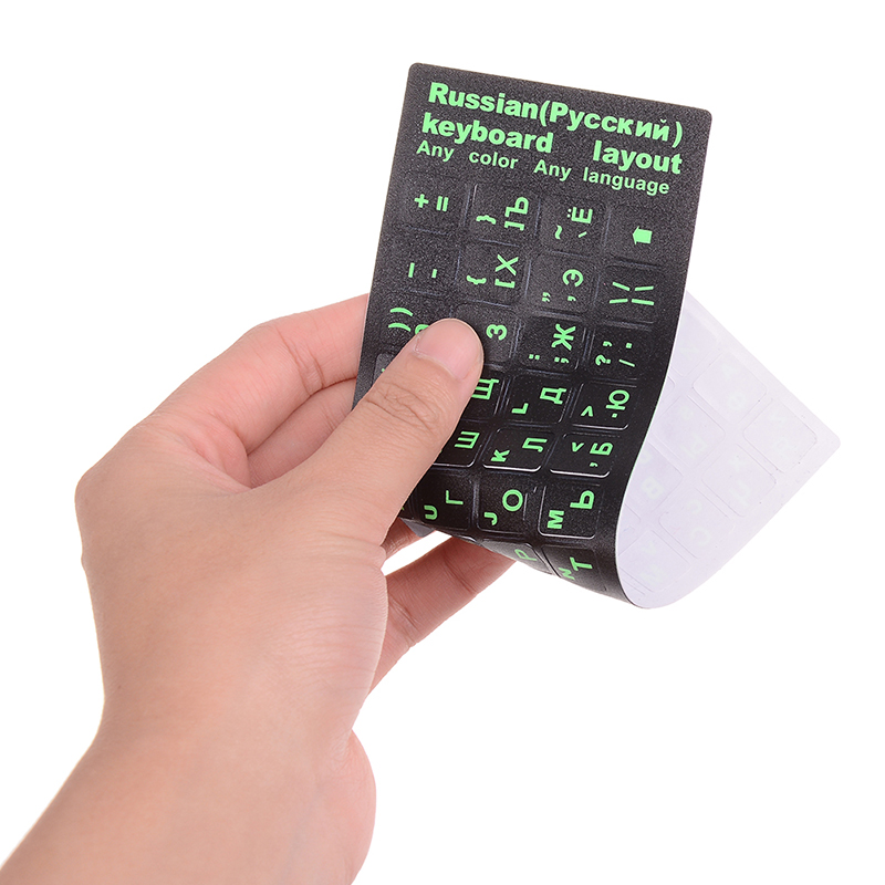 Russische Buchstaben Tastatur Aufkleber Für Notebook-Computer Desktop-Tastatur Abdeckung Abdeckungen Russland Aufkleber Für Laptops