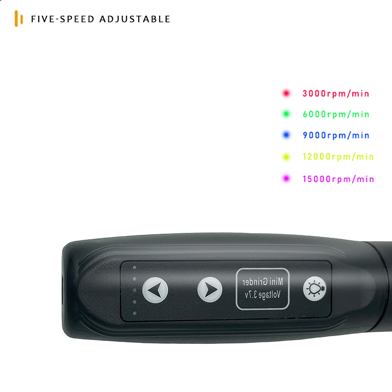 Không Dây Máy Mài Sạc Pin Có Thể Tháo Rời Chạm Khắc Gỗ LED 5 Tốc Độ Quay Dụng Cụ Máy Chạm Khắc Dremel