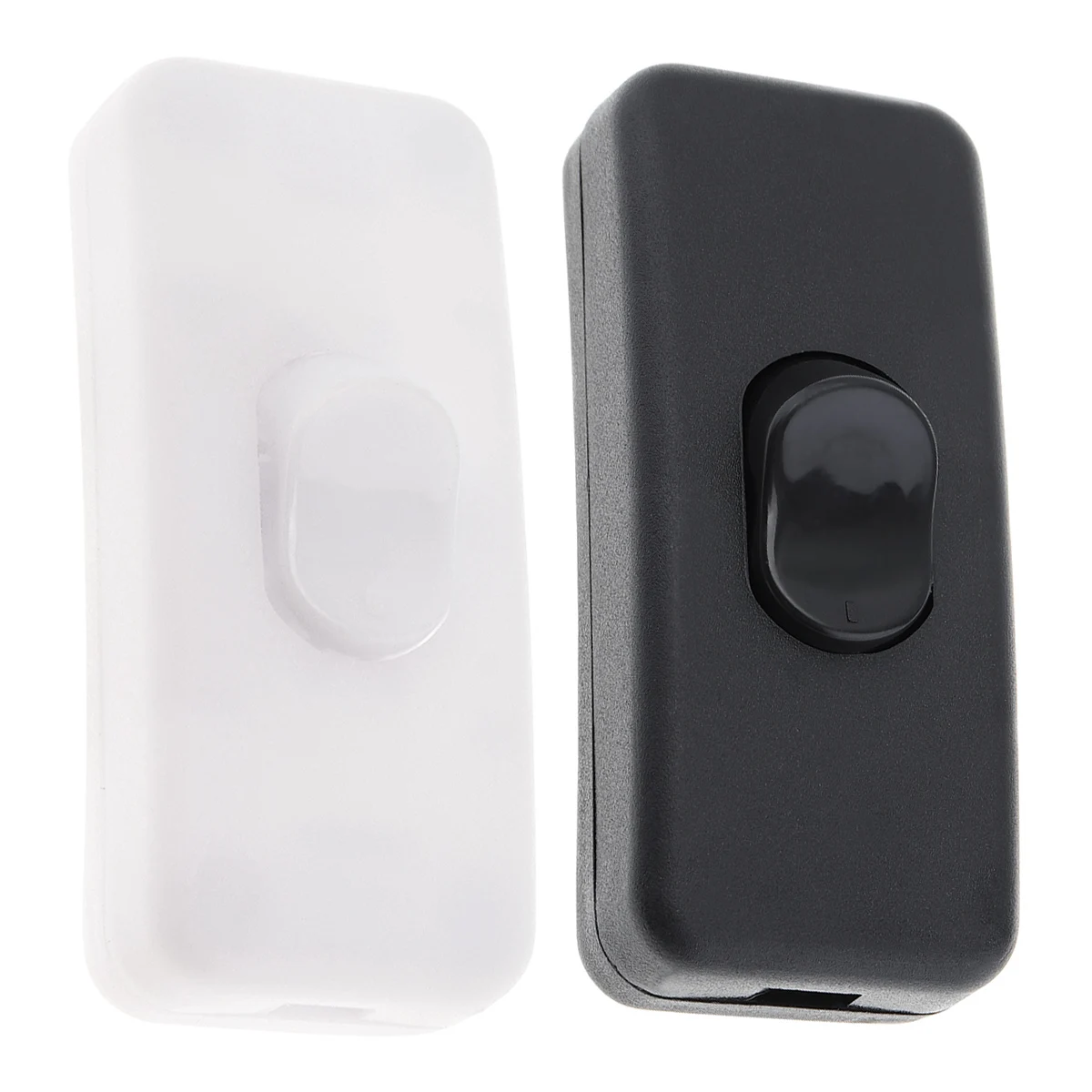 Interruptor basculante intermedio, lámpara de mesa, lámpara de cama en línea, 303, negro/blanco