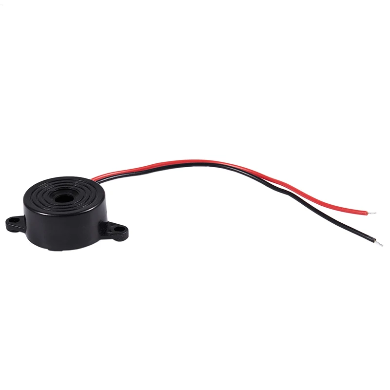 RISE-5 Pcs DC 3-24V 85dB suono cicalino elettronico allarme nero 23x12mm
