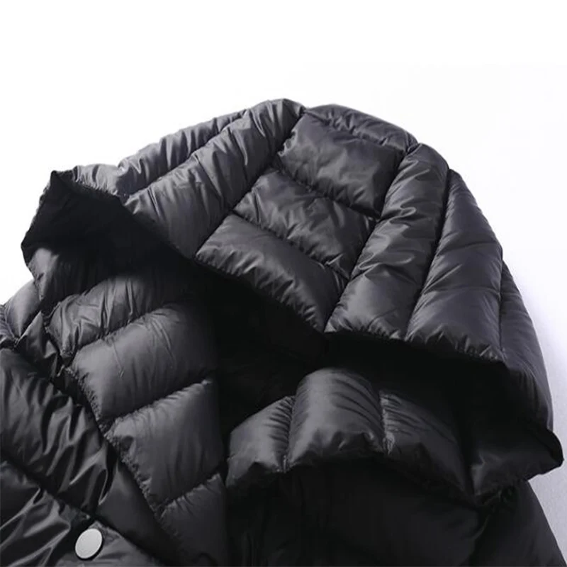 Sedutmo inverno plus size 3xl longo das mulheres jaquetas ultra leve pato para baixo casaco com capuz outono puffer jaqueta ed226