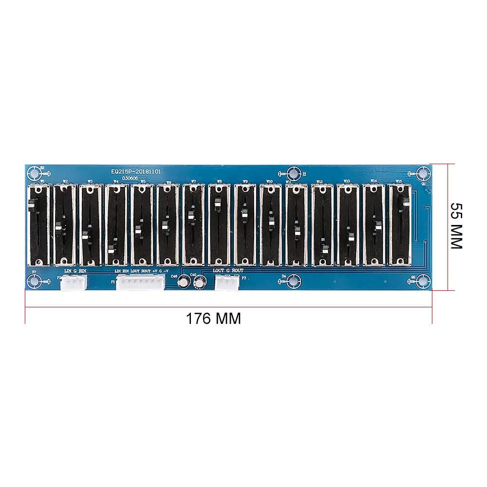 AIYIMA EQ Equalizer Board Bühne Professionelle Ton Vorverstärker Verstärker Stereo 5/10/15 Straße Vorverstärker Equalizer Netzteil