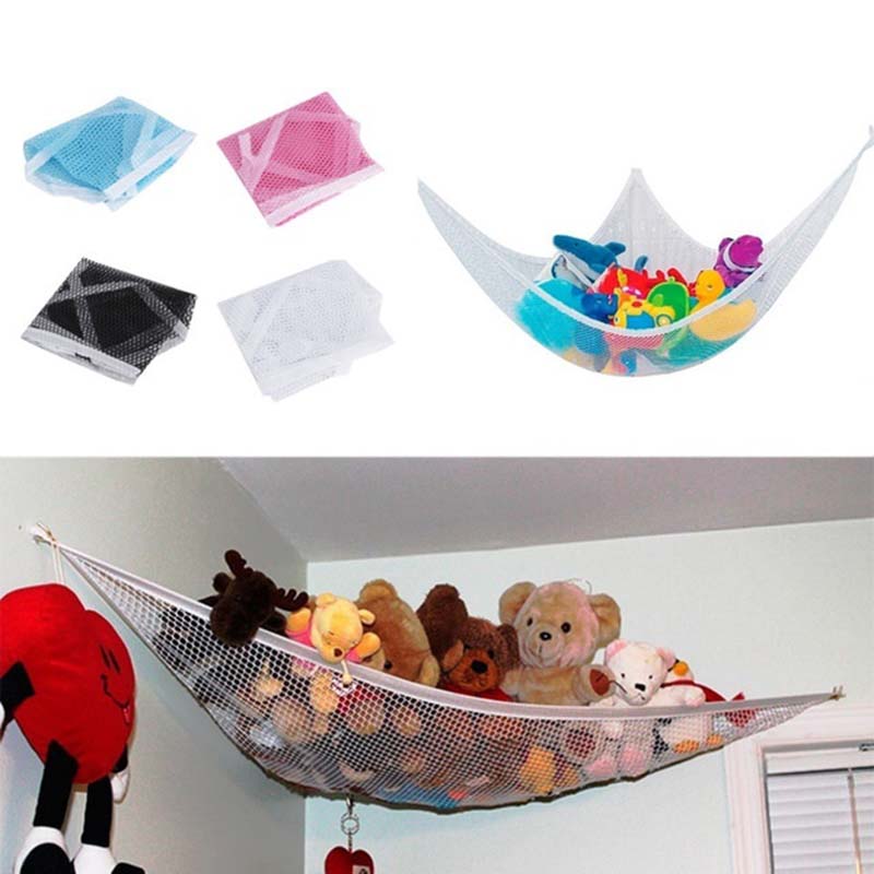 1PC 4 kolory S/M/L śliczne dzieci sypialnia zabawki hamak netto zabawki pluszowe hamak netto zorganizować przechowywania Mesh Holder