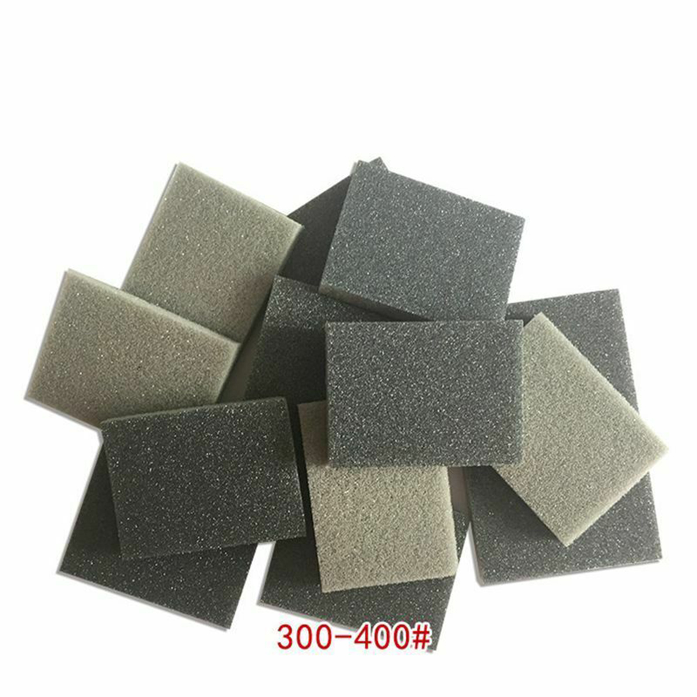 20 pezzi spugna levigatura blocco carta vetrata per molatura a secco e bagnato 300-400 500-600 800-1000 1200-1500 grana tamponi per lucidatura carta vetrata abrasiva