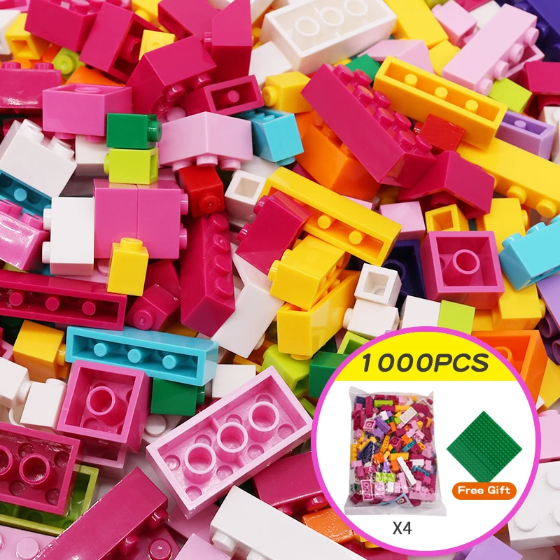 1000 ชิ้น DIY Creative Building Blocks จํานวนมากชุดเมืองคลาสสิกอิฐประกอบ Brinquedos ของเล่นเพื่อการศึกษาเด็ก