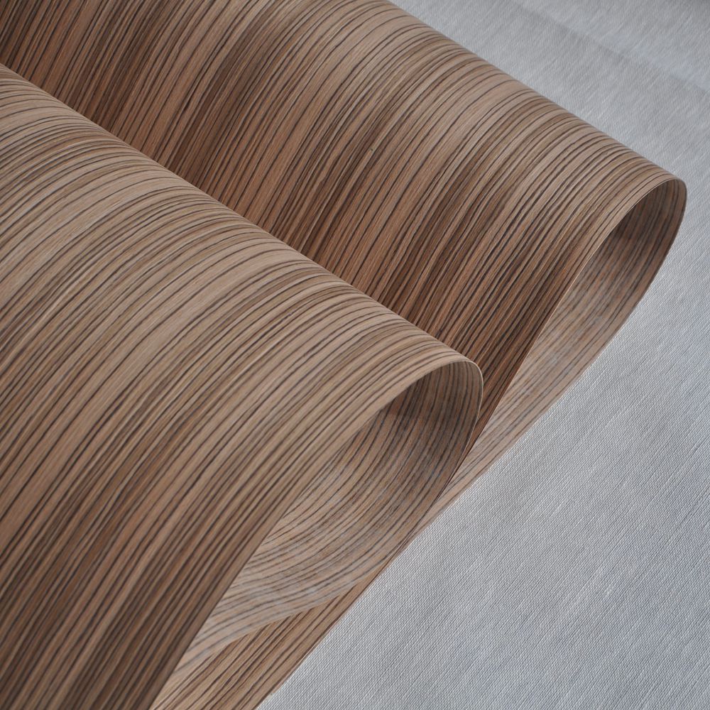 Zebrano-chapa de ingeniería con respaldo de vellón