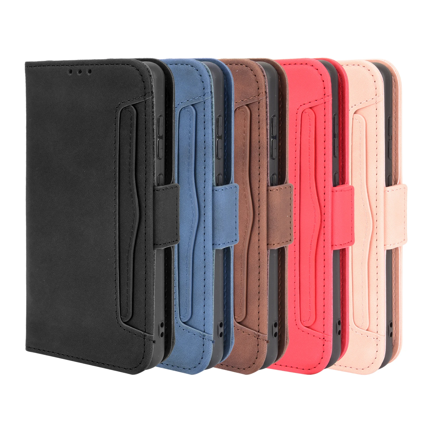 Untuk Nokia C01 Plus Casing Dompet Kulit Premium Sampul Slot Multi Kartu Flip Kulit untuk Nokia C01 Plus C01Plus Casing 5.45"