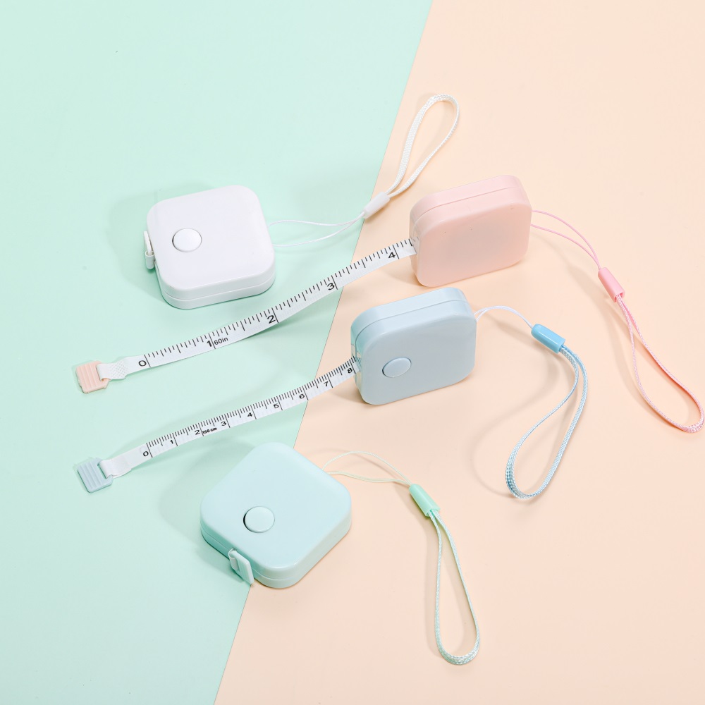 1 個 150 センチメートル/60 インチポータブルテープメジャーマカロン定規子供の身長定規センチメートルロールテープ DIY ジュエリー工芸ツール