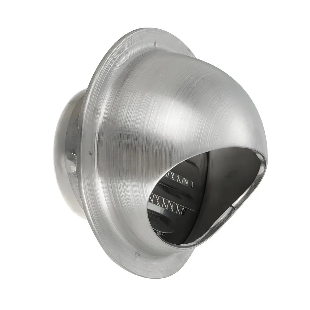 สแตนเลสสตีลผนัง Air Vent ระบายอากาศท่อไอเสียฝาครอบ Outlet เครื่องทำความร้อน & ช่องระบายอากาศกันน้ำ