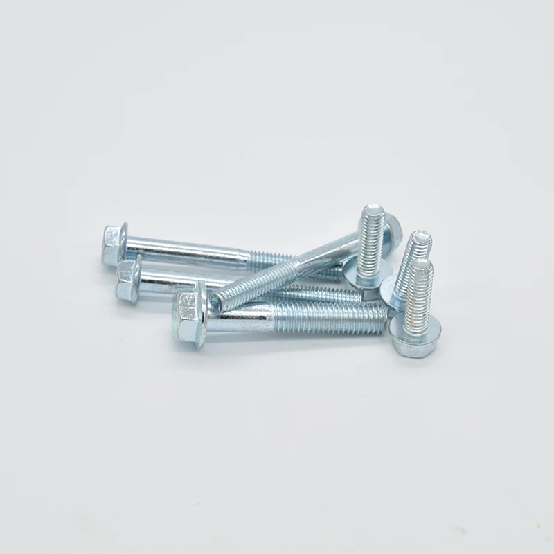 M5 M6 M8 M10 M12 8.8 Cao Cấp Mạ Kẽm Lục Giác Bích Bu Lông Bích Vít Lục Giác Dây Miếng Lót Toàn Ren/Từng Phần đường Chỉ May
