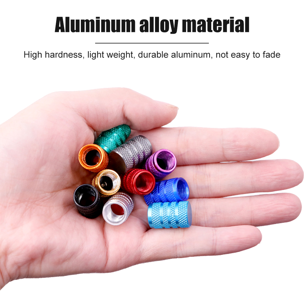 AUTCOAT 4 ピース/セットタイヤステムバルブキャップアルミ車防塵キャップタイヤホイールステムエアバルブキャップ