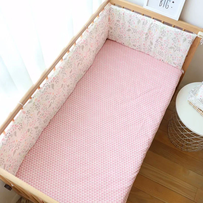 180x30 ซม.เปลเด็กกันชนผ้าฝ้ายหนานุ่ม COT Protector สําหรับทารก Anti-collision เบาะ Childern เตียงรั้วฝาครอบตกแต่งห้อง