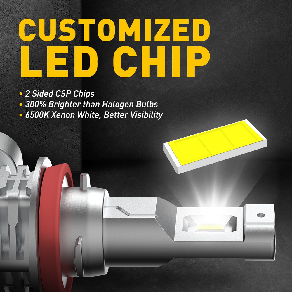 AUXITO 2x2000LM H8 H11 H16JP H10 หลอดไฟ LED หมอกไฟ Canbus ไม่มีข้อผิดพลาด 6500K สีขาว 3000K Golden DRL Daytime Running รถ 12V