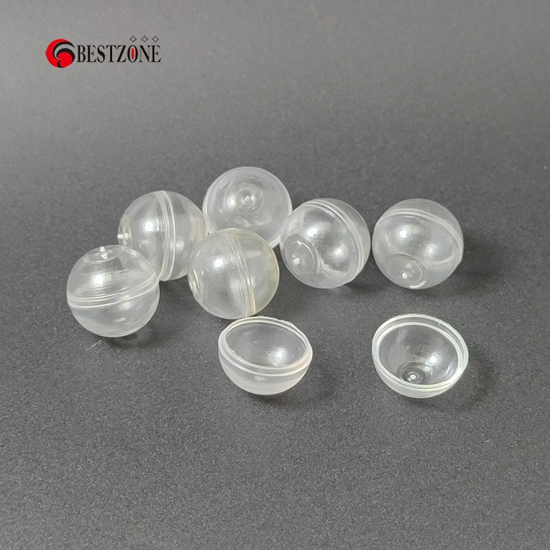 Mini 100 Chiếc 0.59Inch D15MM Rõ Ràng Trong Suốt Viên Đồ Chơi Bất Ngờ Bóng Trống Vỏ Trứng Trẻ Em Hộp Nhỏ