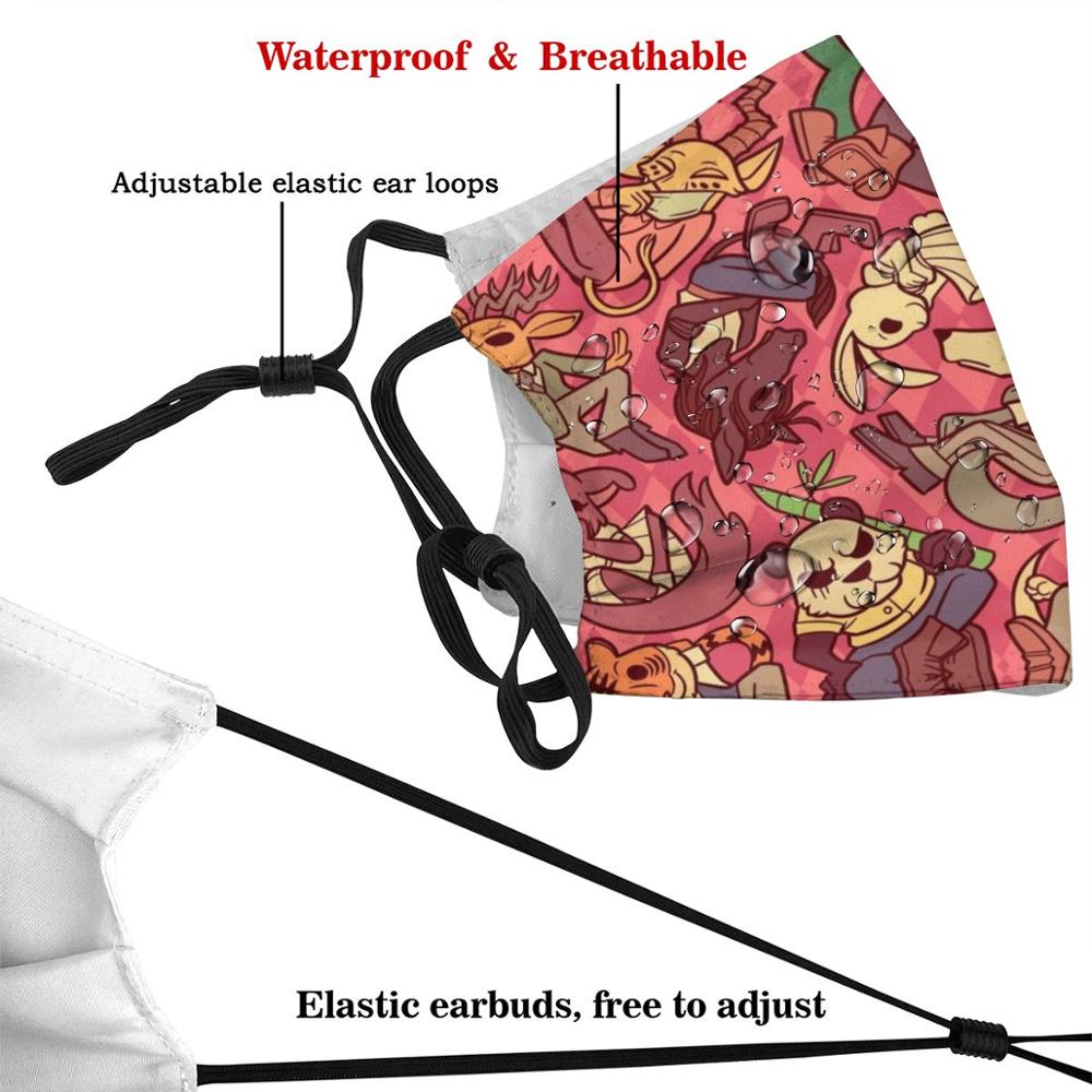 子供と大人のためのダストフィルター付きマスク,diy,レゴシ,ハル,ルイ,オオカミ,マンガ,バニー,肉食動物,ジュノジャック