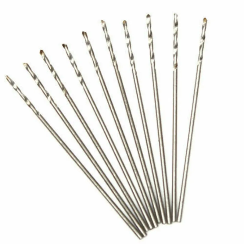 10 pz HSS 0.3mm - 3.5mm codolo dritto twist drill noce vajra bodhi pearl bead punzonatrice più piccola