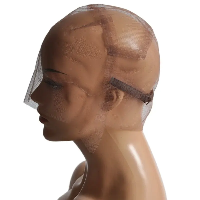Gorro de peluca de encaje suizo completo para hacer pelucas Garantía de la mejor calidad con correa ajustable