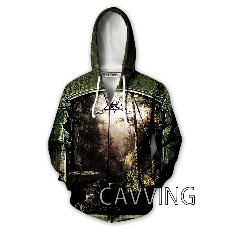 CAVVING Sweter Bertudung Ritsleting Band Panggil Cetak 3D Sweter Bertudung Harajuku Kaus Hip Hop untuk Pria/Wanita