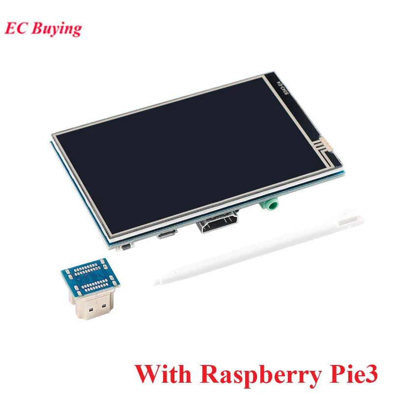Pantalla táctil LCD HD HDMI USB de 4 pulgadas, módulo de pantalla de 4 ", controlador IPS TFT 800*480 NT35510 para Raspberry Pi 3rd 4th 2 3 B/B +/3B +/4B
