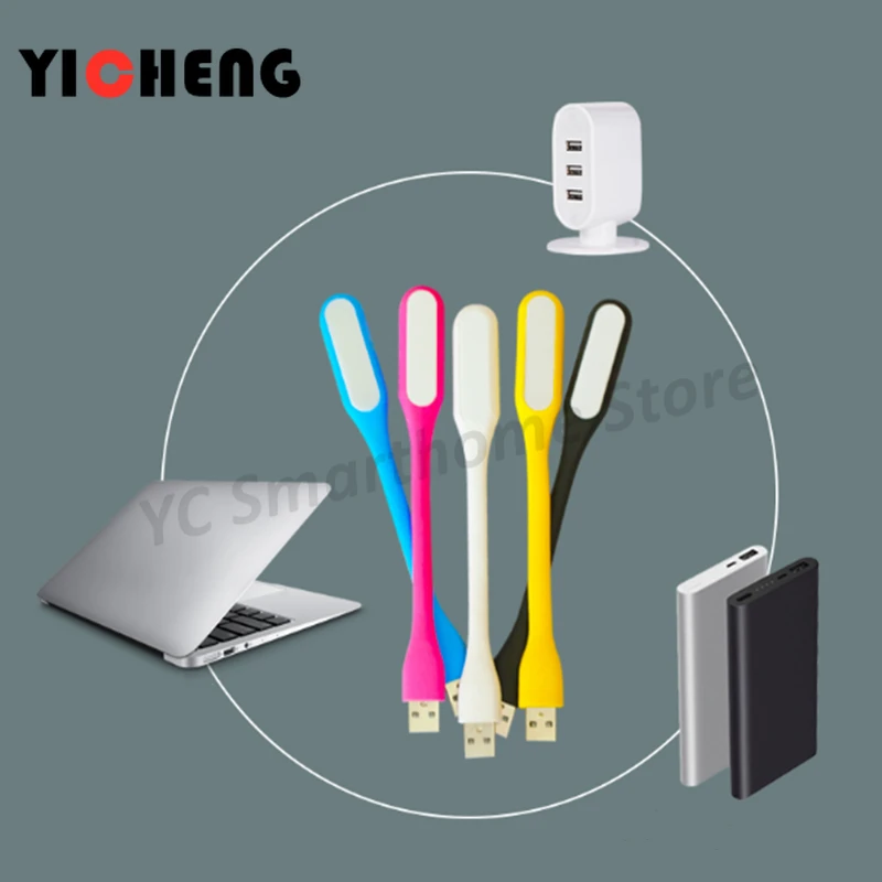Usb 빛 기장 led 빛 구부릴 수있는 야간 조명 미니 휴대용 조명 노트북 장식 드 메종
