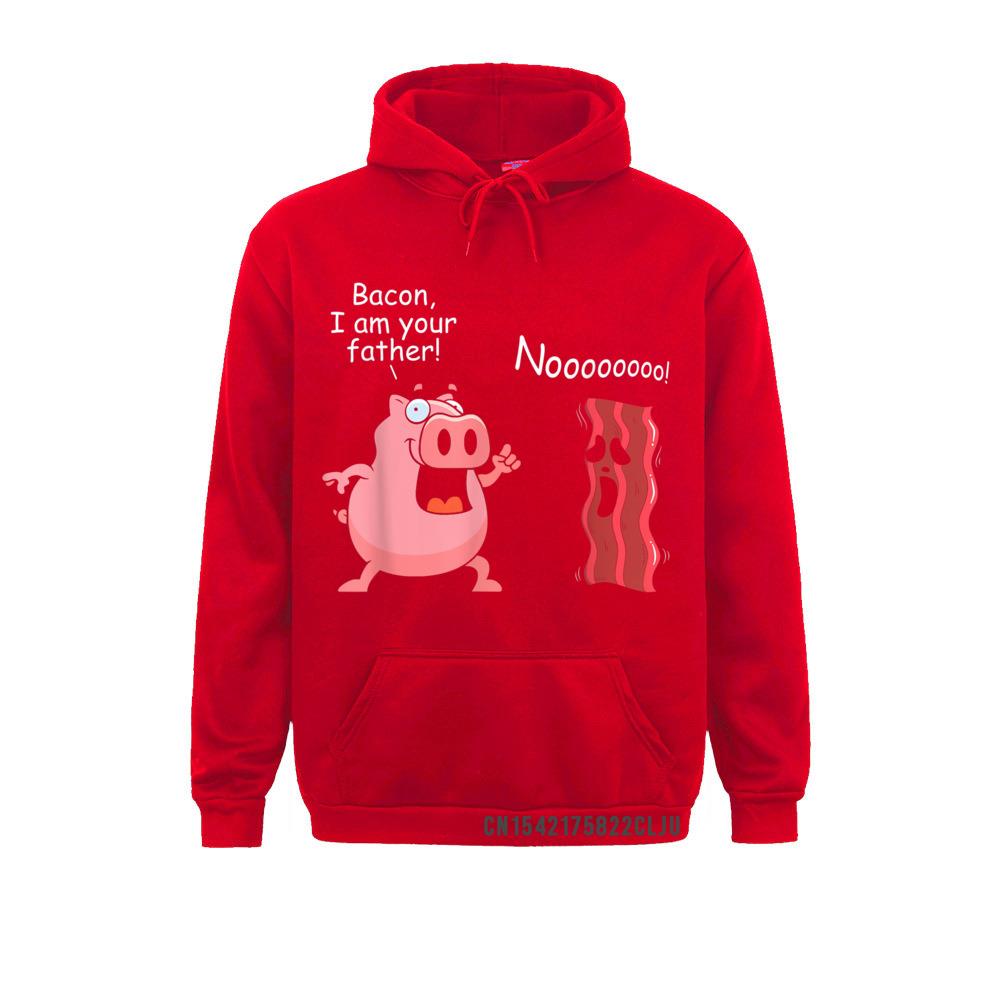 Bacon I Am Your Dad Funny Bacon Hoody Kaus Pria untuk Normal Musim Dingin/Musim Gugur Hoodie Pakaian Fashion Lengan Panjang
