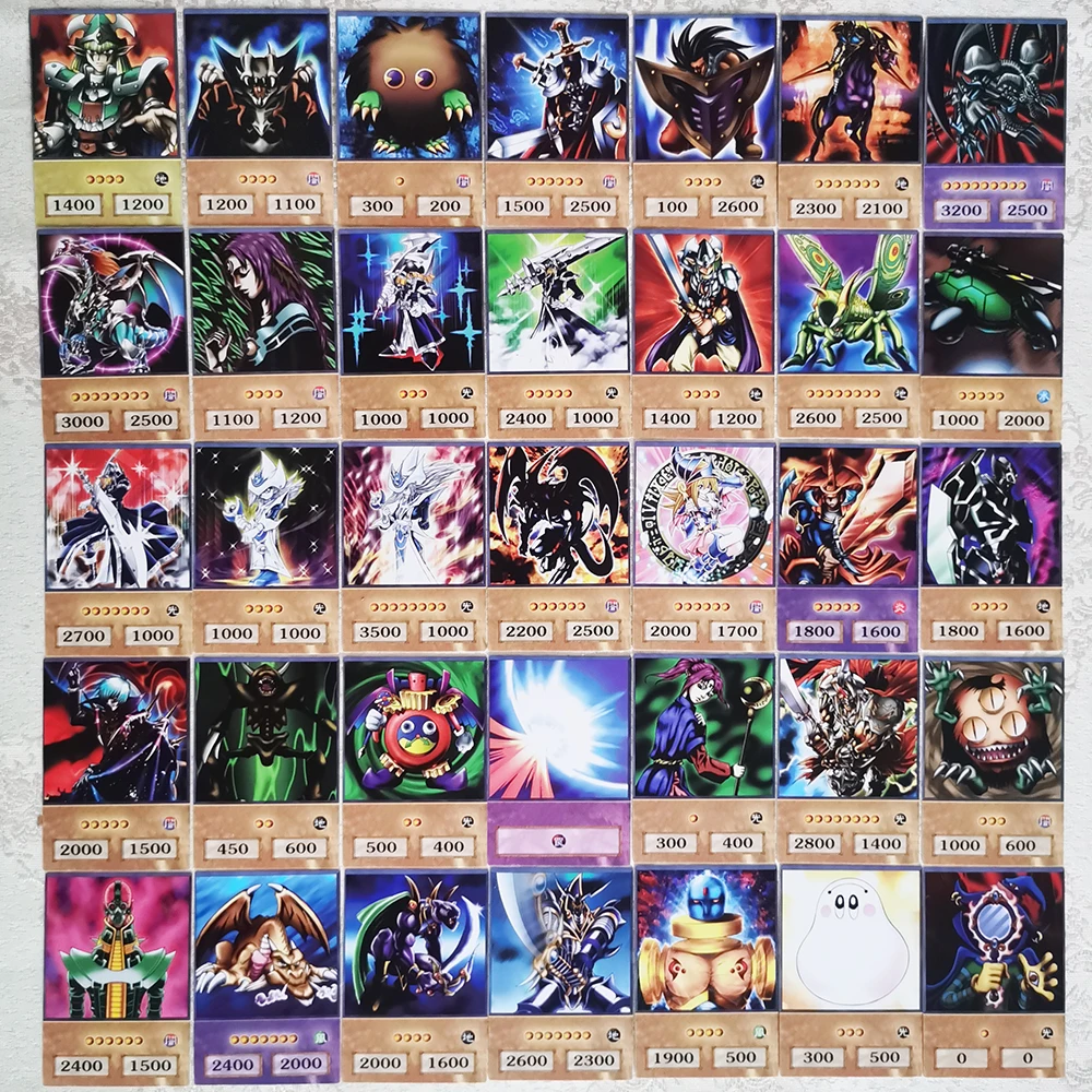 100 Stück Yu-Gi-Oh Anime-Stil Karten Blaue Augen Dunkler Magier Exodia Obelisk Slifer Ra Yugioh DM Klassische Proxy DIY Karte Kinder Geschenk