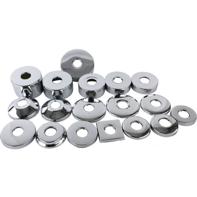 2 Chiếc Đồng Hồ Nam Dây Thép Không Gỉ Đầu Nối Ống 1/2 "3/4" 1 "Vòi Nắp Trang Trí Tăng Chiều Cao Van Bảng Tắm nhà Bếp Tập Phụ Kiện