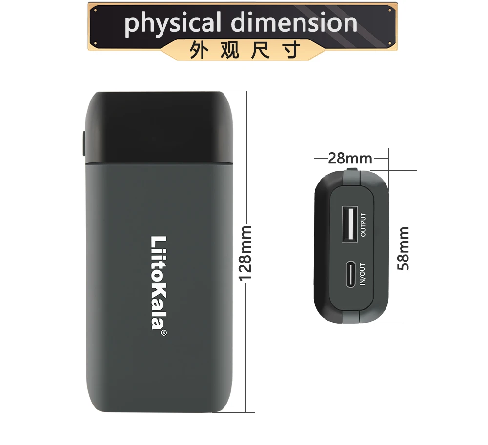 LiitoKala Lii-MP2 Power Bank 18650 Pengisi Daya Baterai Tipe C Input QC3.0 Pengisi Daya Pengisian Cepat 20700 21700 Baterai Pengisi Daya Portabel