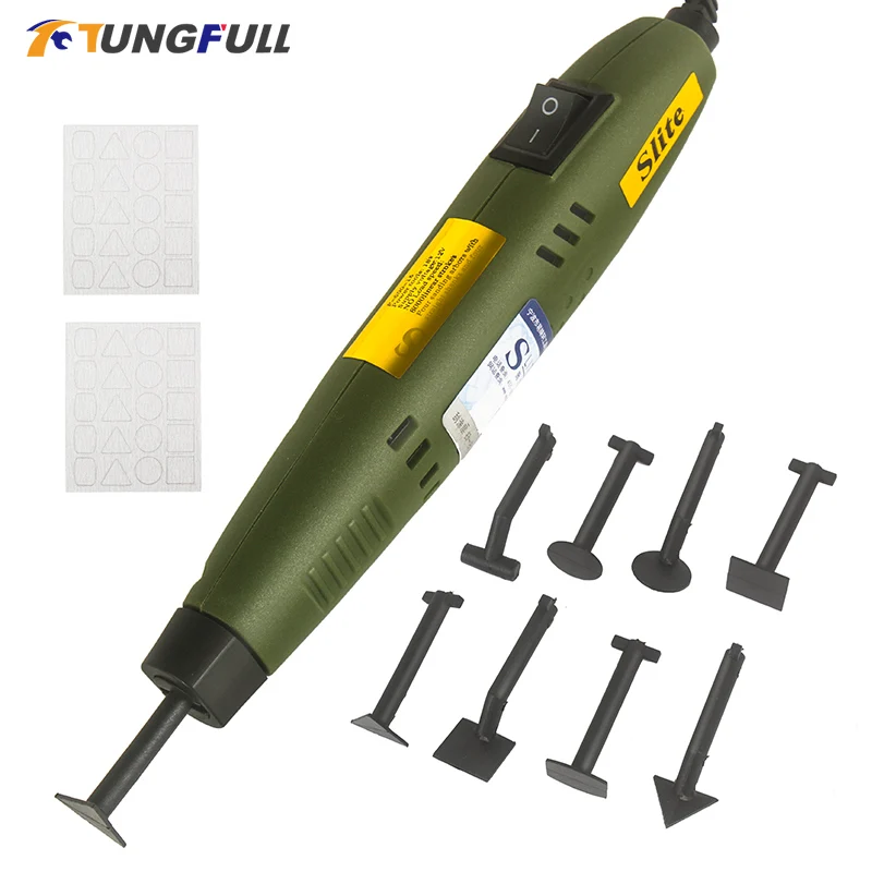 Mô Hình Nhám Loại Bút Mini Nhám Thì Máy Xay Công Cụ Máy Rãnh Dụng Cụ Mài Tròn Góc Máy Đánh Bóng 110V-220V 18W