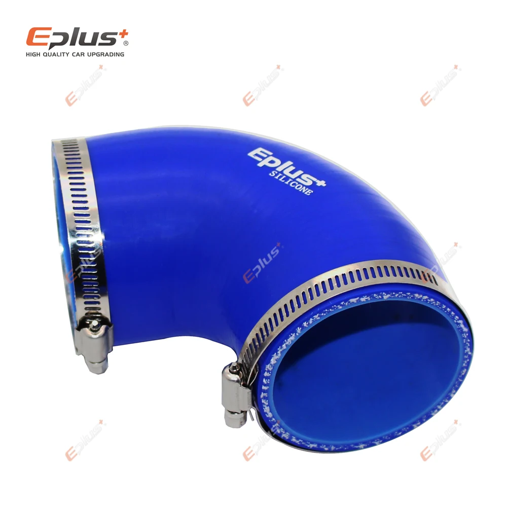 EPLUS Đa Năng Silicone Lửng Ống 90 Độ Kết Nối Ô Tô Intercooler Turbo Lượng Ống Nối Xanh Dương Nhiều Kích Thước