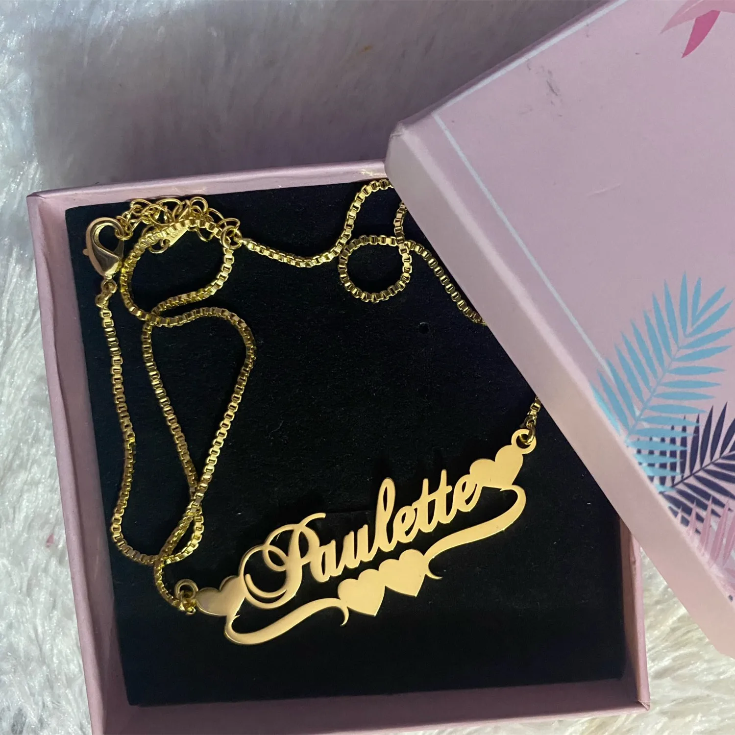 DOREMI Edelstahl Handgemachten Custom Name Personalisierte Name Halsketten für Frauen Schmuck Gold Gefüllt Herz Erklärung Choker