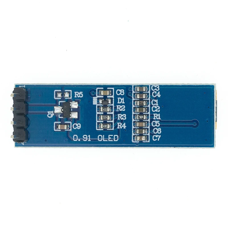1 peça módulo oled de 0.91 polegadas 0.91 "branco/azul oled 128x32 módulo de exibição led lcd oled 0.91" iic comunicar