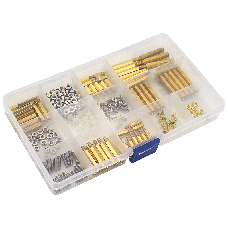 Juego de tornillos Raspberry Pi M2.5 M3, tuercas de tornillo de Metal o plástico de cobre para Pi 4B 3B + 3B Robot Car Orange Pi Banana Pi, 210 Uds.