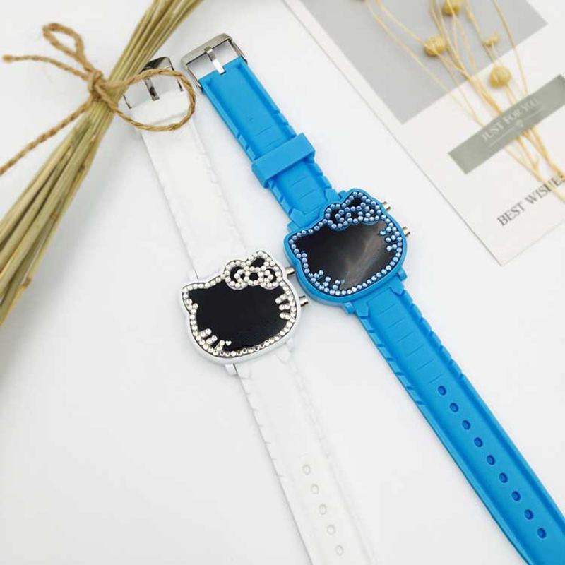 UTHAI CQ133 Kinder Kinder Studenten LED Digital Diamond Cartoon Cute Girl Junior High School Elektronische Uhr