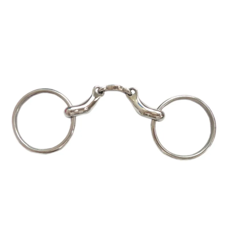 Horse Bit สแตนเลสแหวน Snaffle Bit พิเศษปากม้าผลิตภัณฑ์5นิ้ว