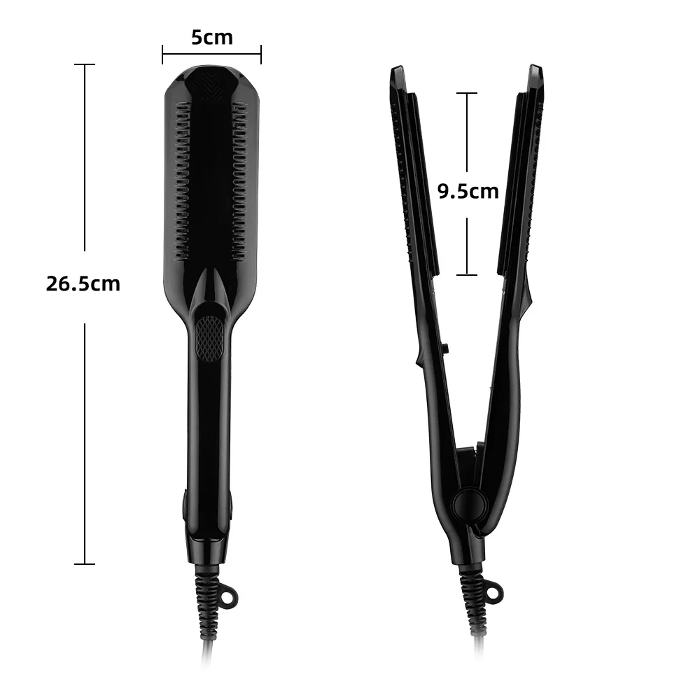 Chuyên Nghiệp Máy Uốn Tóc Crimper Gốm Tôn Cụ Làm Xoăn Tóc Điện Trùng Mạch Sóng Dụng Cụ Tạo Kiểu Tóc