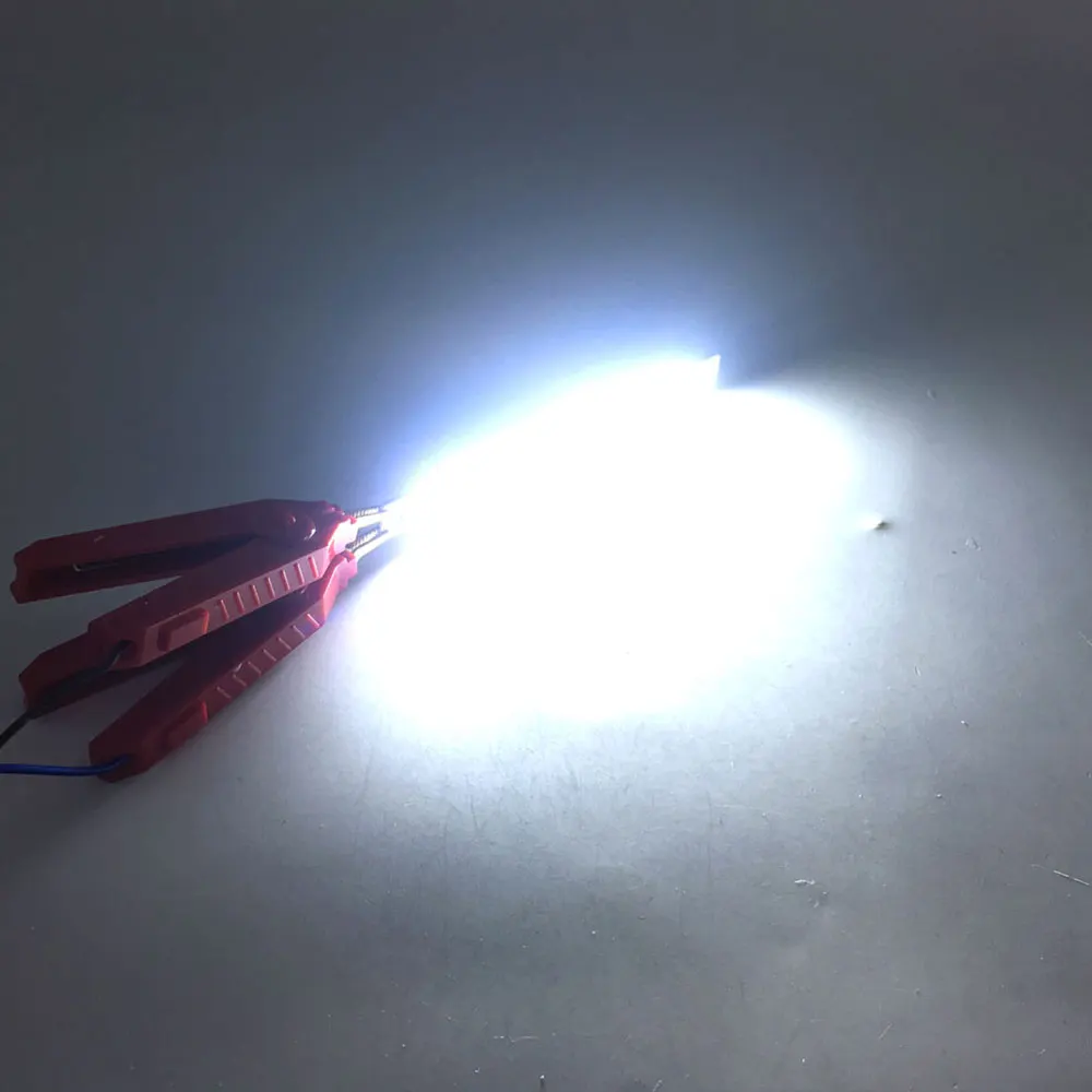 Dropshipping 3V 5V LED Licht Streifen COB Lampe 3,7 V Batterie USB Powered LED Chip Dekor Lichter Signal lampen Rot Blau Grün Weiß