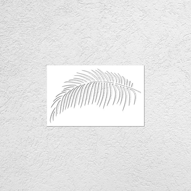 40Cm-70Cm Stencil Cho Tranh Treo Tường Lớn Trang Trí Hốc Trên Bản Mẫu Khóa Các Hốc Nội Thất Lá Nhiệt Đới mùa Hè Rừng S047