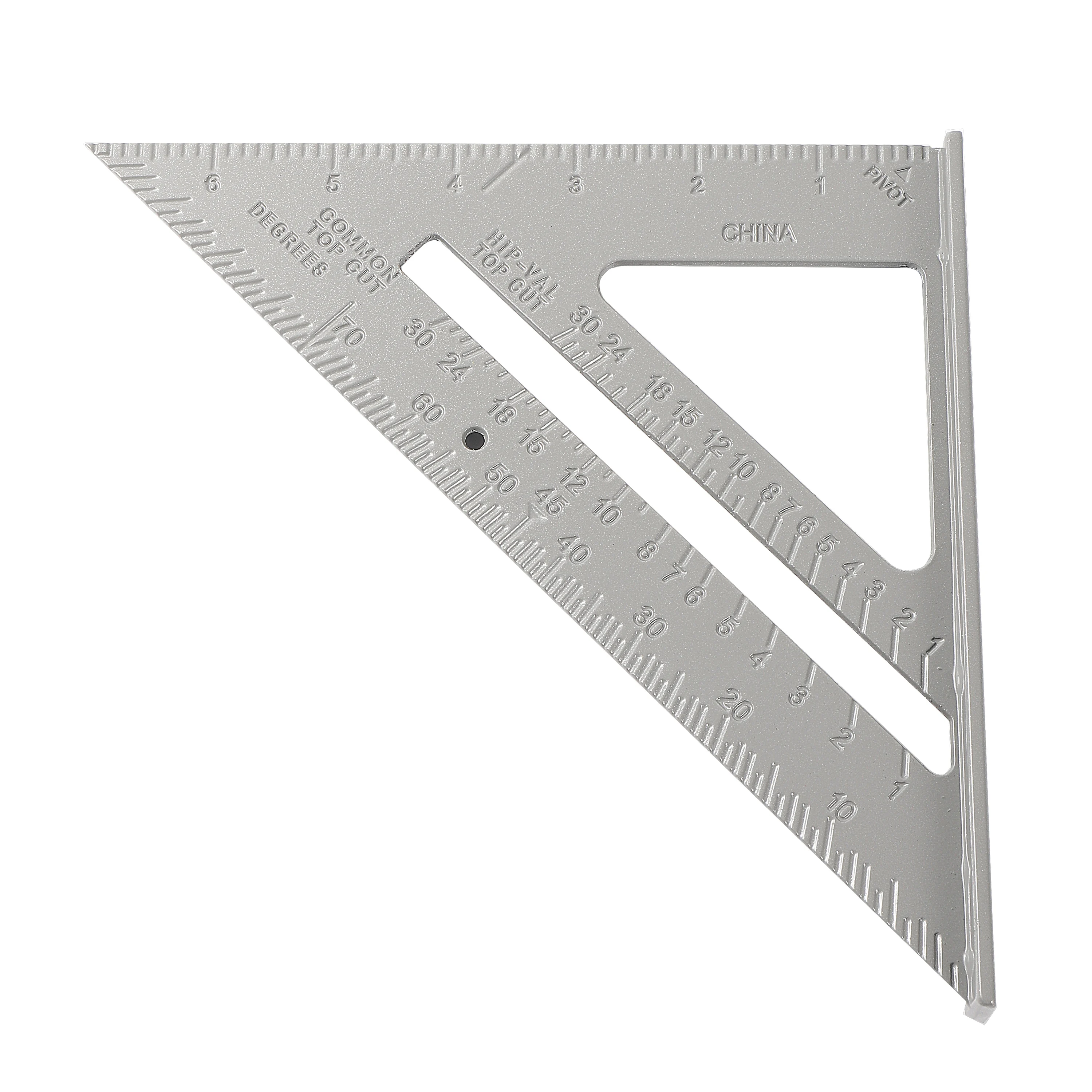 Drawing Tool Triangle Ruler Carpenter Square Speed Square Layout Tool Measurement Tool Triangle Ruler Aluminum Alloy 45° 90°
