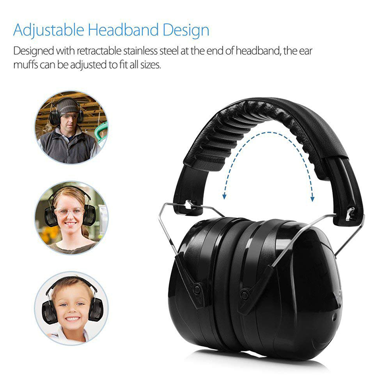 Protectores auditivos ajustables, orejeras de 26-35db, protección auditiva, reducción de ruido para tiro deportivo para adultos