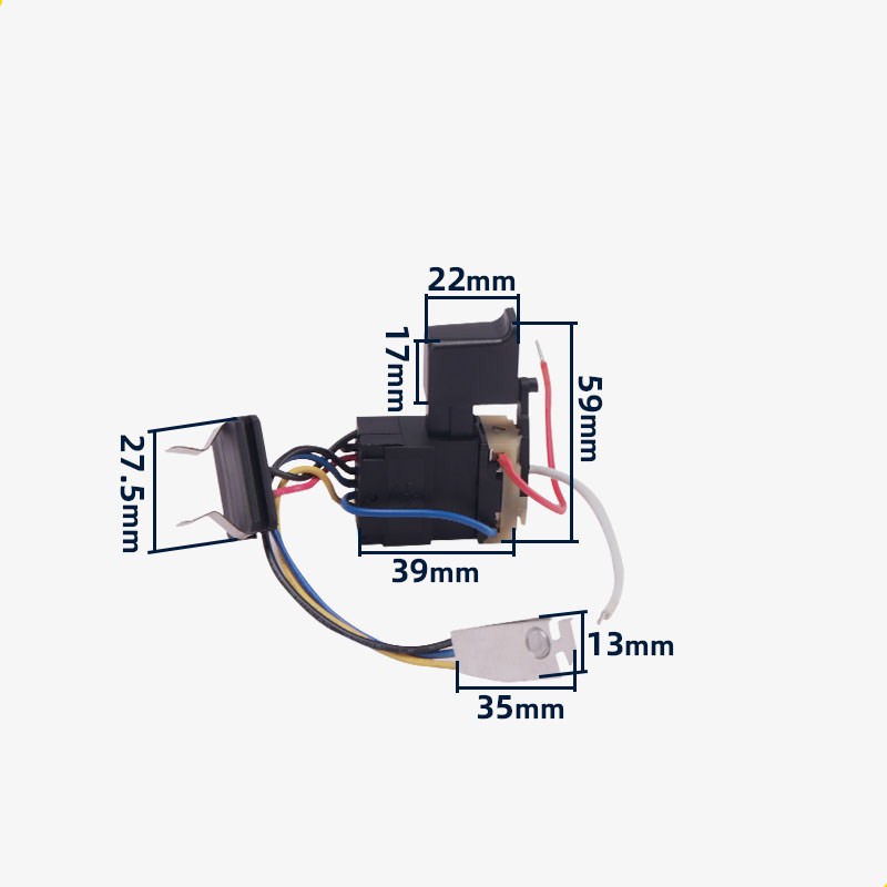 7.2V 9.6V 12V 14.4V 16.8V 18V Aksesoris Saklar DC Saklar Bor Isi Ulang