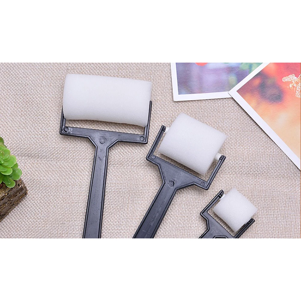 3 Cái/bộ Thủ Công DIY Dụng Cụ Trắng Bàn Chải Cọ Bọt Tranh Thanh Lăn Thủ Công DIY Dụng Cụ Cho Trẻ Em Đồ Chơi Vẽ