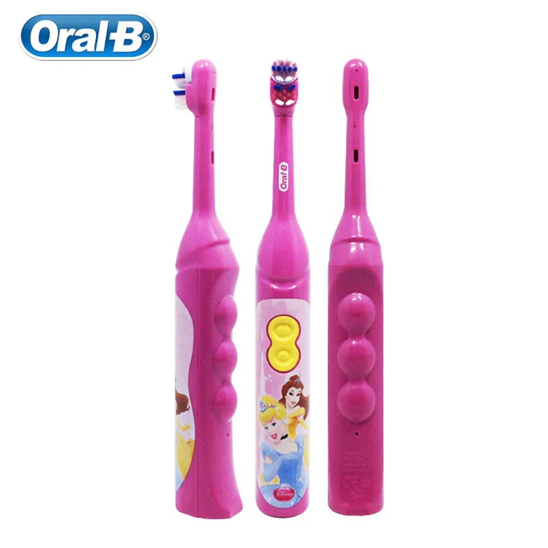 Oral B Bàn Chải Đánh Răng Điện Đặc Biệt Cho Trẻ Em Gum Chăm Sóc Răng Miệng Sạch Sẽ Quay Rung Lông Mềm Chạy Bằng Pin Bàn Chải Đánh Răng