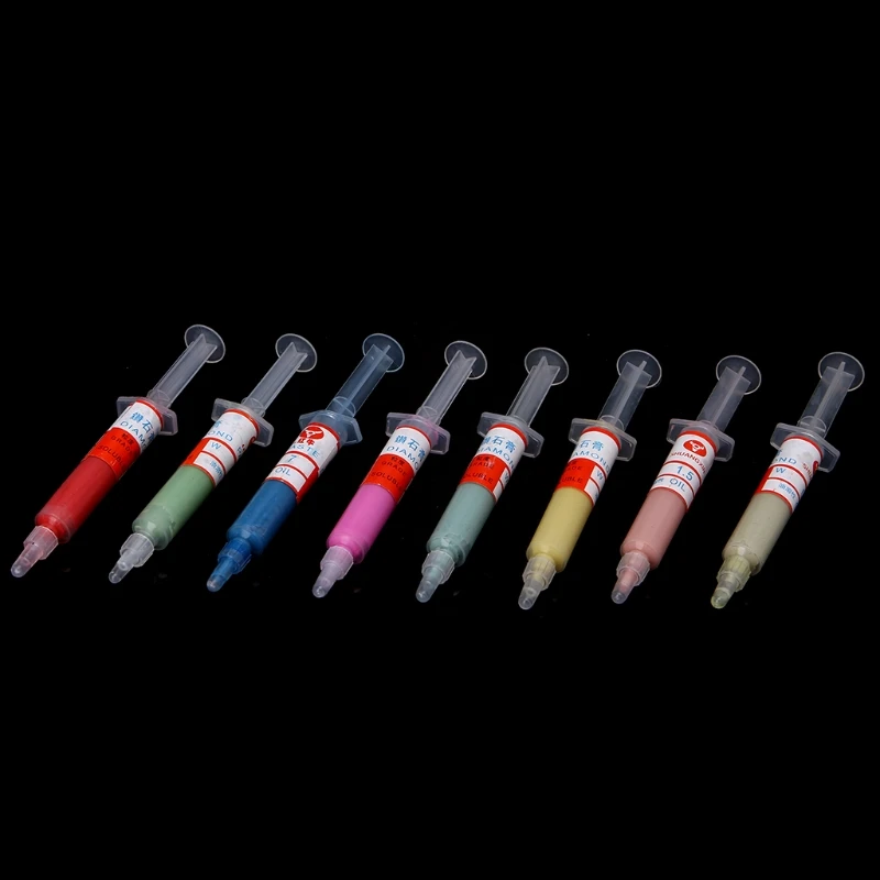 Oil Based 8Pcs Diamond Polishing Lapping Pastes Compound Syringes Set 0.5-10 Micron Tools Suitable for Use on Jewelry Gem_stone