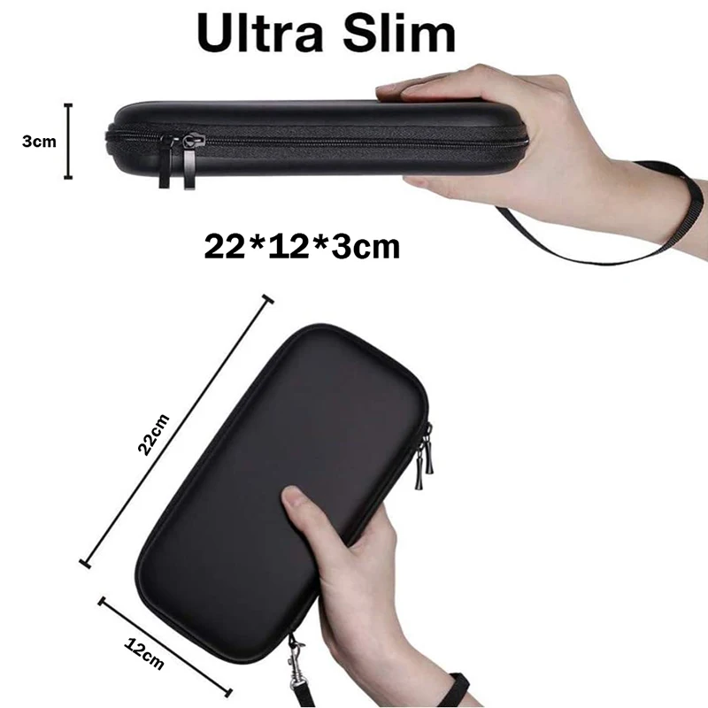 Di Động NS Mini EVA Cứng Bao Đựng Chống Sốc Bìa PU Túi Lưu Trữ Tương Thích Nintnedo Công Tắc Lite Tay Cầm Chơi Game Phụ Kiện