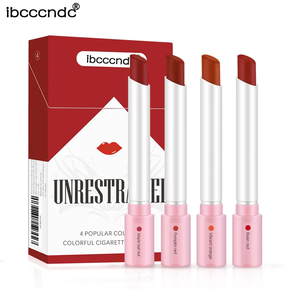 Set labbra waterproof a 4 durature - Rossetto opaco a lunga durata con finitura trasparente - Regalo perfetto per San Valentino per lei